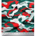 thumbnail image 1 of Soimoi Poly Georgette Fabric Two Tone With White Camouflage Print Sewing Fabric Yard 42 Inch Wide, 1 of 3