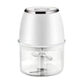 thumbnail image 1 of Garlic Masher Electric Stainless Steel 6-Blade Grinder with 1200 mAh Rechargeable Battery and Ergonomic Concave Design, 1 of 4