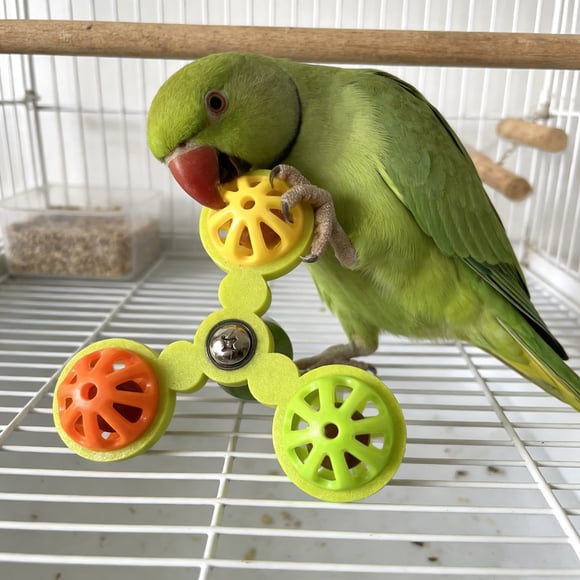 Jouets pour Animaux, Cage Moulin à Vent Rotative pour Perroquet, Jouet Interactif pour le Mouvement et l'Ennui dans les Enclos Intérieurs pour Oiseaux, 6 Styles