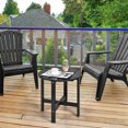 thumbnail image 3 of Patiojoy Table d'Appoint Rond d'Extérieur de 18 Pouces Table Basse en Bois Convenant au Jardin, au Patio, au Balcon Noir, 3 of 5