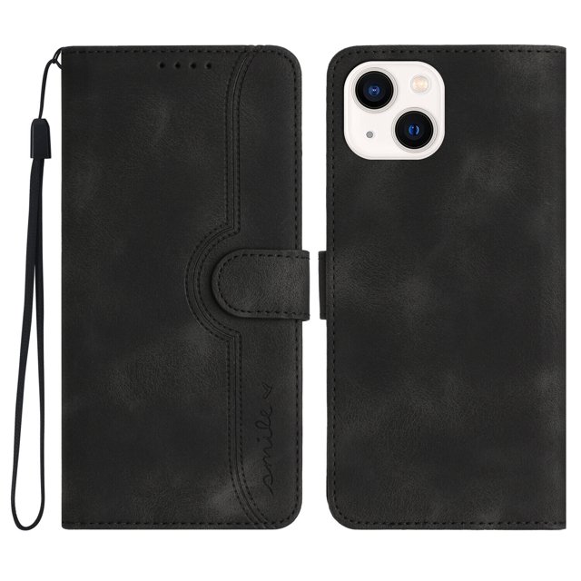 Compatible with iPhone 15 Case Premium PU Leather Wallet with Built-in Magnet Cover