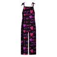 thumbnail image 2 of B91xZ Salopette Décontractée pour Femmes, Pantalon Ample avec Bretelles Réglables, Mode Jambes Larges, Rose G, 2 of 4