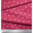 thumbnail image 3 of Soimoi Pink Heavy Canvas Fabric American Robin Bird Fabric Prints by Yard 58 Inch Wide, 3 of 5