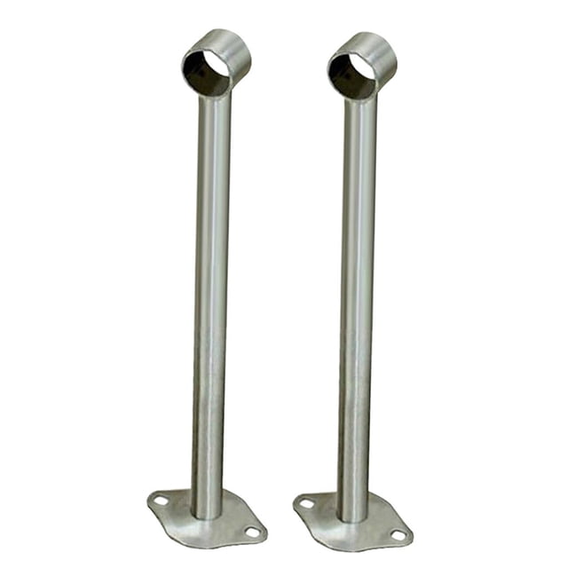 veasfak Support de Levier de Tuyau de Garde-Robe en Acier Inoxydable 2x Support de Tige de Garde-Robe 350mm