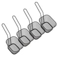 thumbnail image 2 of Filfeel French Fries Strainer, Fry Basket, 4Pcs For Chips, Fries, Shrimps, Wedges Various Cooking Functions, 2 of 8