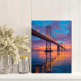 thumbnail image 2 of Qisvanset Golden Hour Cityscape Canvas Print 12x16 Inch Home Office Decor, 2 of 8