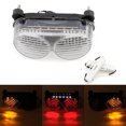 thumbnail image 1 of Integrated LED TailLight Turn Signals for Kawasaki ZX6R ZX9R ZX900 ZZR600 Clear, 1 of 3
