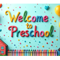 thumbnail image 3 of Welcome to Preschool Banner Backdrop Colorful Decorations for Classroom Kid's Party Event Supplies School Props Background Party, 3 of 3