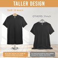 thumbnail image 2 of Fumingpal Adjustable T Shirt Display Stand - Easy to Assemble | Adjustable Height - Shirt Racks for Clothing Dress Garment Coat Retail, Height 16-27.9 Inch (2 Pcs), 2 of 7