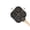 Black, variant on Star-Shaped 4-Hole Omelette Pan Non-Stick Granite Finish With Wooden Handle