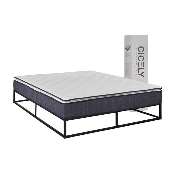 Matelas à mousse gel 11'' avec ressorts ensachés pour grand lit Cicely