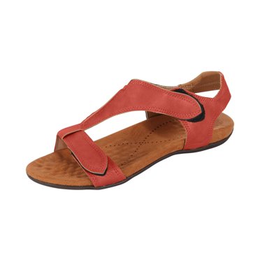 EQWLJWE Sandals Women 2022 Summer Ladies Flat Heel Slippers Sandals Stick Strap Casual Shoes