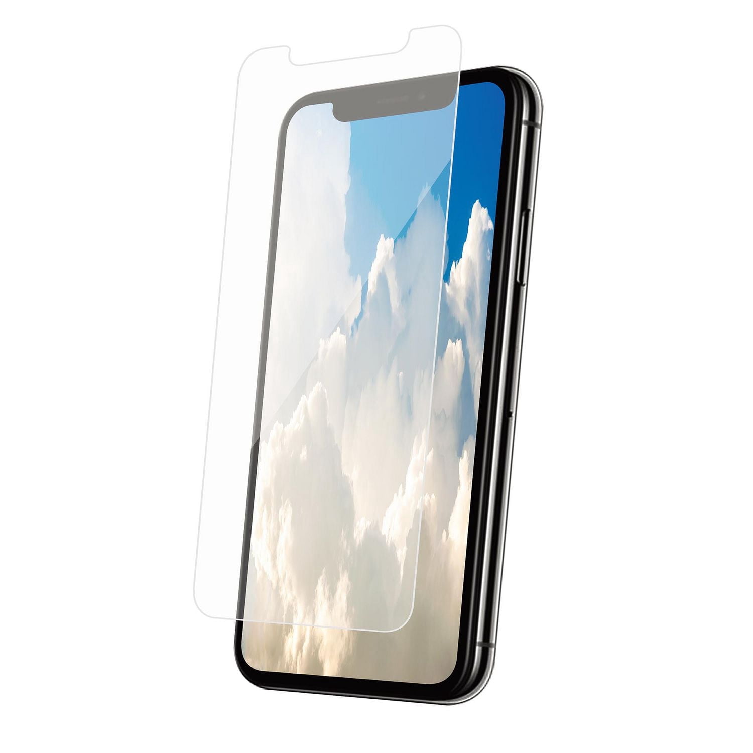 onn. Corning Glass Screen Protector for iPhone 11 Pro/XS/X, Made with Durable Glass by Corning®, with Advanced Easy Application Tray