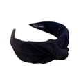 thumbnail image 1 of Heliisoer Pure Color Wide-brimmed Fabric Hairband-knotted Headband Hairpin, 1 of 1