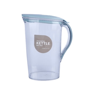Water Pitcher 1.4L | Plastic Pitcher with Lid | Jug for Fridge | Juice Container with Lid | Iced Tea Pitcher | Water Carafe Perfect for Lemonade, Juice
