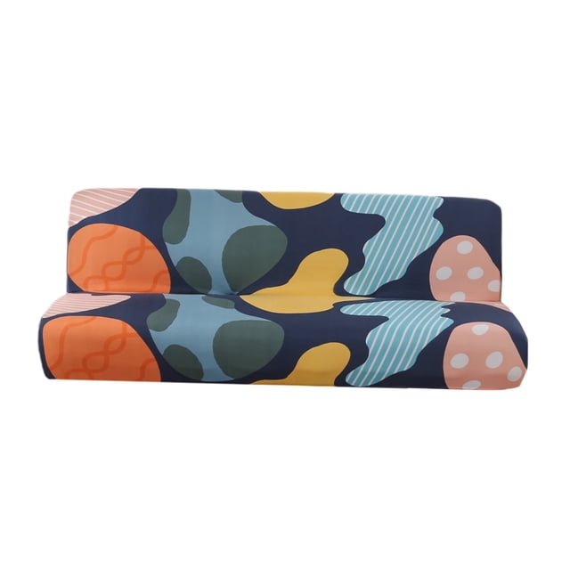 EcoNesxp Housse de sofa Extensible Lavable en polyester Housse de futon Sans Accoudoirs Adaptée à la Chambre Housse de sofa Extensible Colorée Lavable en polyester Housse de futon Sans Accoudoirs Adaptée à la Chambre Colorée Exquise Sécuritaire