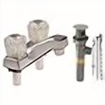 thumbnail image 3 of Home Plus 45273 Traditional Chrome Two Handle Lavatory Pop-Up Faucet 4, 3 of 3