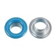 thumbnail image 4 of Unique Bargains 100PCS Grommets Eyelets 1/6 Inch (4mm) ID Hole Metal Self Backing Eyelet with Washers for Leather Blue, 4 of 7