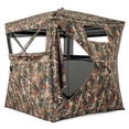 thumbnail image 1 of Gymax Camouflage Hunting Blind for 3-4 People w/270° Viewing Range Carrying Bag, 1 of 7