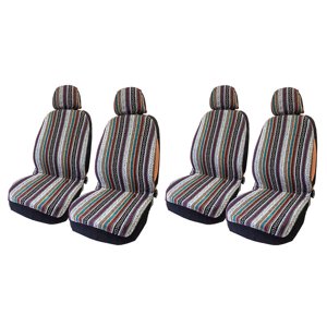 4pcs Couvertures de siège Fro Ensembles d'appuie-tête pour camion de voiture Sedan SUV Sièges Van Standard