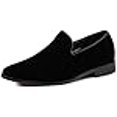 thumbnail image 3 of Enzo Romeo Chaussures Habillées en Velours pour Homme, Mode Formelle, Smoking, Mocassins à Enfiler, SKO03 (13, Noir, Numeric_13), 3 of 4