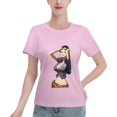 thumbnail image 1 of T-Shirt Basique à Manches Courtes pour Femme une Pièce Robin, 1 of 6