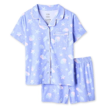 George Girls' Two Piece Lush Knit Pajama Set