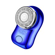 Riforla Mini Shaver Mini Portable Electric Shaver Mini Shave Portable Electric Shaver Electric Shaver for Men USB Rechargeable Shavers Wet and Dry Mens Shaver Shave Blue