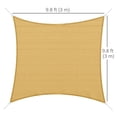 thumbnail image 3 of Square 10' Canopy Sun Sail Shade Garden Cover UV Protector Sand, 3 of 10