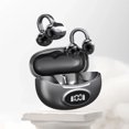 thumbnail image 2 of Écouteurs Bluetooth Noirs à Clip 5.4 Sans Fil à Oreille Ouverte avec Réduction du Bruit, Double Micro, Ajustement Confortable pour le Sport, la Course et l'Entraînement, 3,70 Oz, 2 of 6
