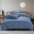 thumbnail image 4 of TIMIFIS All-Season Bedding Set - 4-Piece Washable Solid Color Bed Sheet Duvet Cover And Pillowcases, 4 of 9