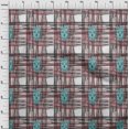 thumbnail image 3 of oneOone Viscose Chiffon Fabric Swirl & Check Ikat Print Fabric BTY 42 Inch Wide, 3 of 4