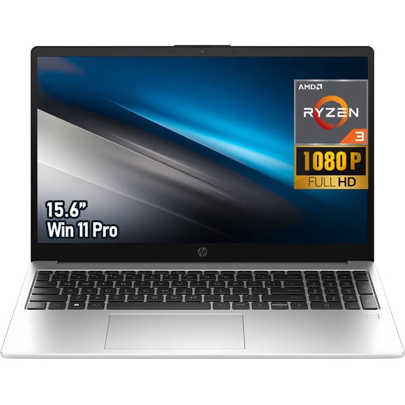 HP 255 G10 15.6" Business Laptop, AMD Ryzen 3 7320U, Windows 11 Pro, 16GB RAM, 512GB SSD, FHD Narrow Bezel, AI Noise Reduction, Wi-Fi 6
