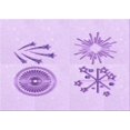 thumbnail image 1 of Ahgly Tapis Rectangulaire Lavable en Machine Intérieur Transitionnel Heliotrope Violet, 5 Pieds x 7 Pieds, 1 of 7