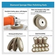 thumbnail image 4 of 10pcs/Set 4 Inch 100mm Sponge Fiber Diamond Polishing Pads For Polishing Wet Using Stone Buff Granite Marble Polishing Pads ,High Efficiency, 4 of 6