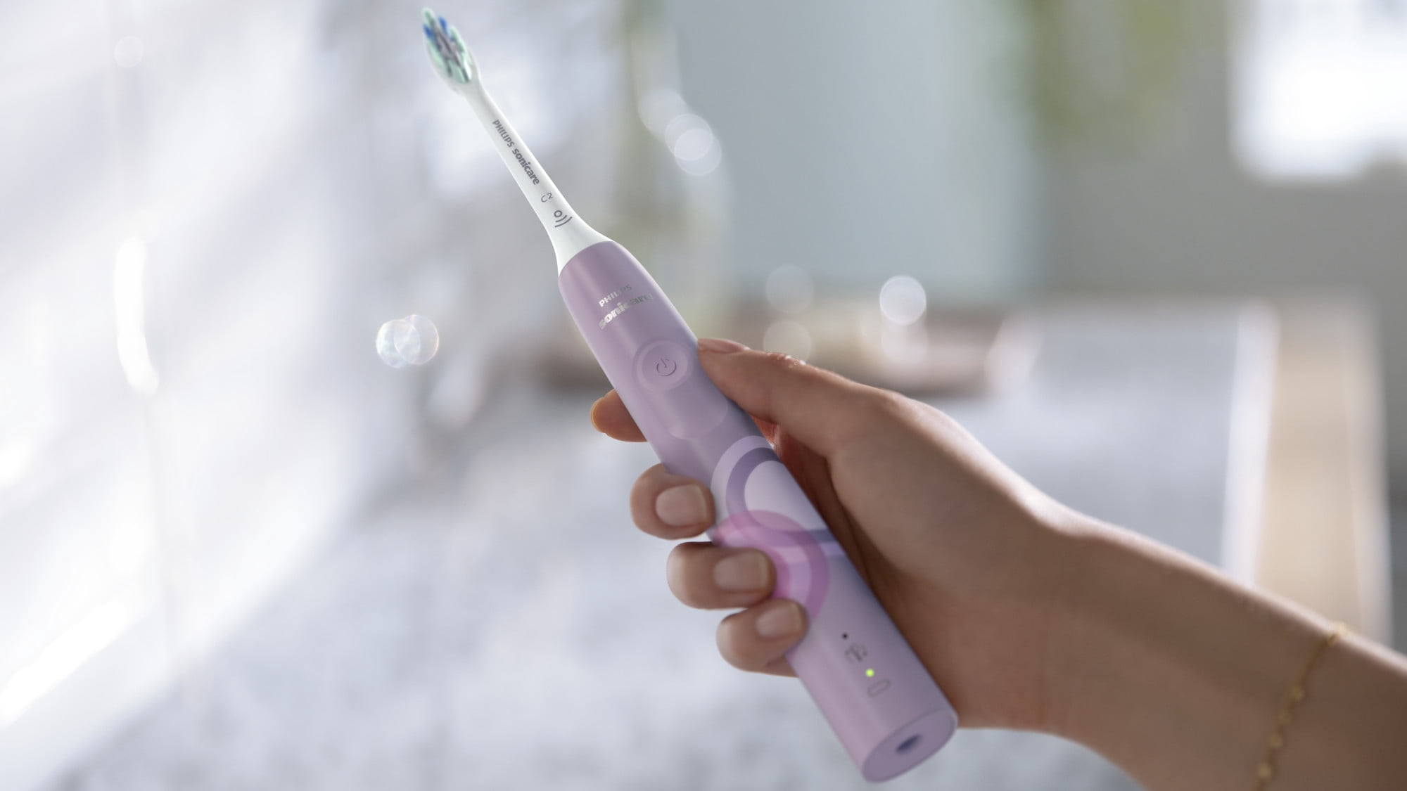 Philips Sonicare 4100 Brosse à Dents Rechargeable, Lilas Luxuriant Prismatique, HX3689