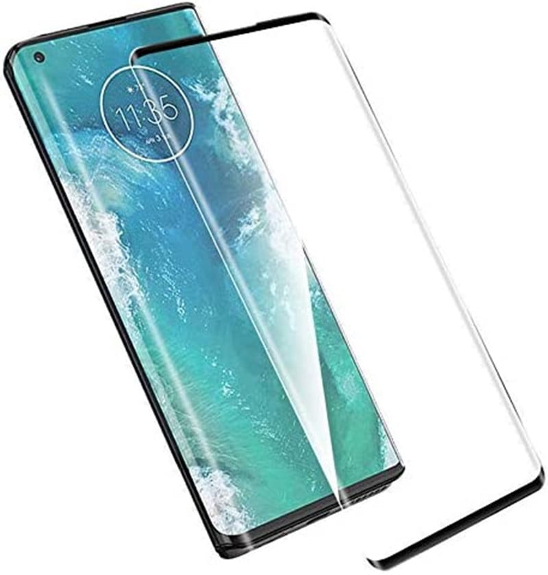 [PST] Motorola Moto Edge+ Plus 2023 Full Cover Screen Protector, Full Coverage Tempered Glass Screen Protector with Case Friendly & Bubble Free