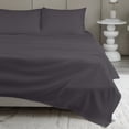 thumbnail image 1 of Beddora Lightweight Microfiber Sheet Set – Soft, Breathable, Quick-Dry & Wrinkle-Resistant – Includes Flat Sheet, Fitted Sheet & Pillowcases – Double – Forged Iron, 1 of 6