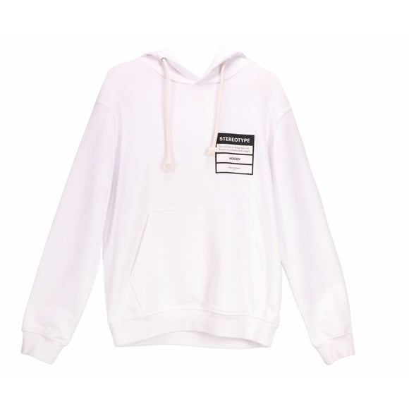 Maison Margiela Chandail à Capuchon Blanc Stereotype pour Femmes - 48 US / 58 EU