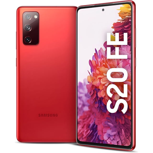 Refurbished Samsung Galaxy S20 FE 5G - 128GB – Cloud Red – 12MP Triple Rear & 32MP Front Camera - Fully Unlocked Smartphone - Excellent Condition