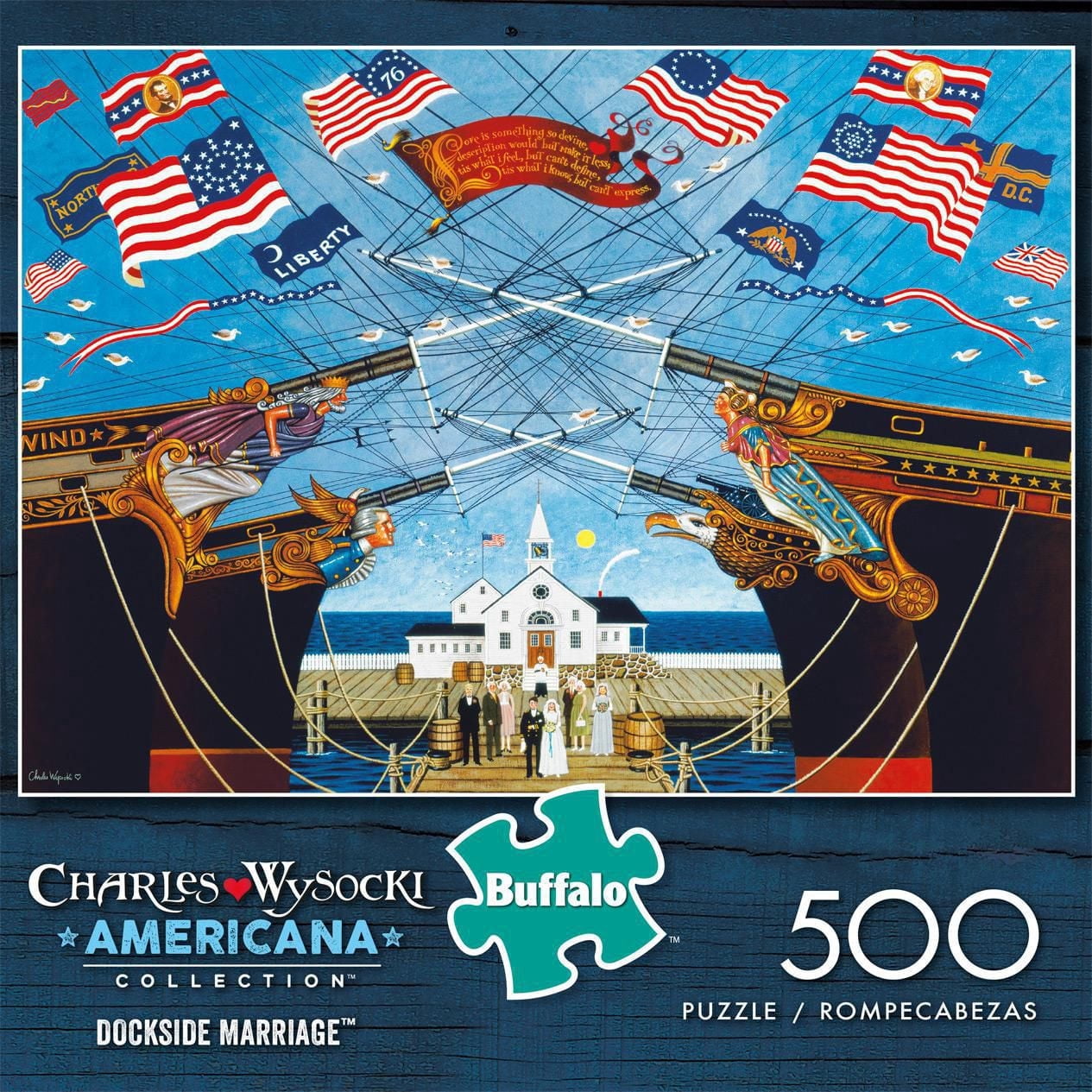 Buffalo Games - Le puzzle Americana Collection - Dockside Marriage - en 500 pièces