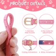 thumbnail image 3 of Jinsinto Collier pour Chat en Strass avec Clochettes, Cristaux Colorés et Brillants, Colliers Ajustables, Chiots (Rose, Taille TP), 3 of 5