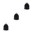 thumbnail image 4 of Ruiboury Unisex Backpack With Adjustable Straps And Stylish Durable Cloth School Backpack School Bag Book Bag Comfortable black 3Set, 4 of 6