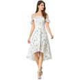 thumbnail image 3 of INSPIRE CHIC Women's Spaghatti Straps Ruffled a-Line Midi Floral Dress, 3 of 6