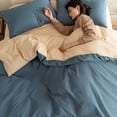 thumbnail image 3 of Bwiyojiz Home & Kitchen Decor Bedding Textiles Count 4pcs Bedspreads, Coverlets Sets Bed Type in Student Dormitories Comfortable and Soft Set Fresh Color Washed, Gifts for Friend, Multicolor, 3 of 6