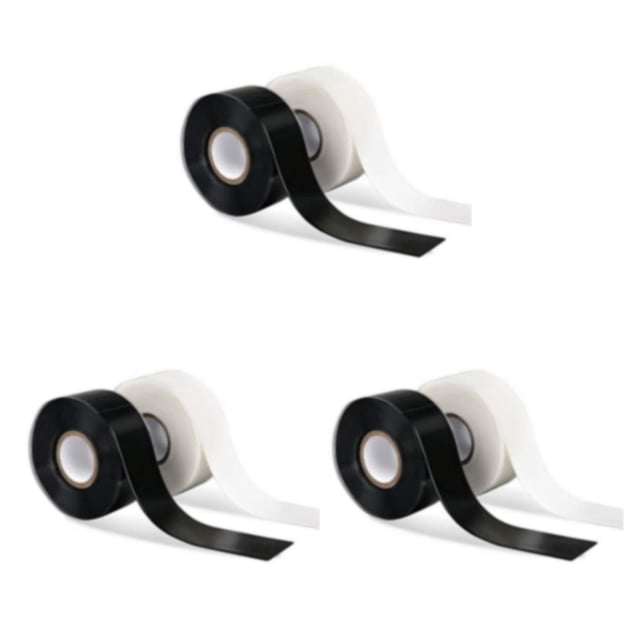 pitrice 2pcs Silica Gel Electric Insulation Tape Easy Operation Wide Application Safety Assurance Garden 3Set