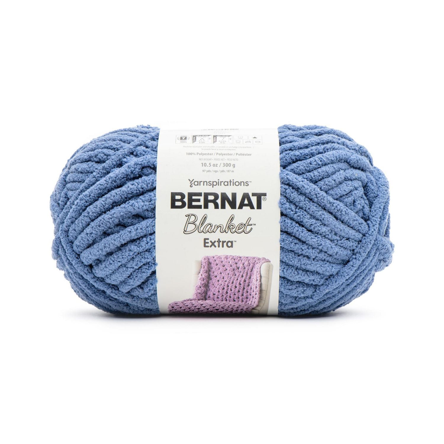 Bernat® Blanket Extra™ Yarn, Polyester #7 Jumbo, 10.5oz/300g, 97 Yards