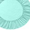 thumbnail image 3 of GROWTH TANK Drap-Housse Rond en Coton Uni Couvre-Lit Vert Pâle, 3 of 7