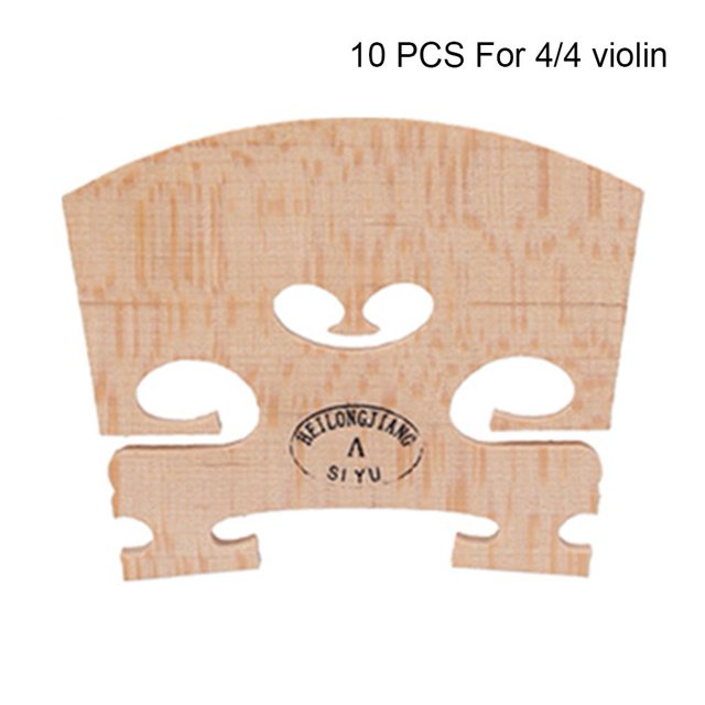 10pcs Érable Violon Chevalet Type Régulier 4/4 1/8 1/4 3/4 1/2 Accessoires de Violon