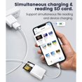 thumbnail image 2 of SD Card Reader for iPhone iPad, Trail Game Camera Micro SD Card Reader Viewer, SLR Cameras SD Reader with Dual Slot, Photography Memory Card Adapter, Plug and Play, 2 of 7